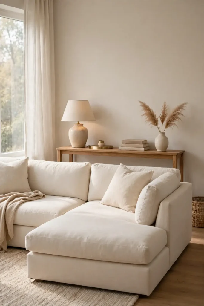 Console Behind Sofa