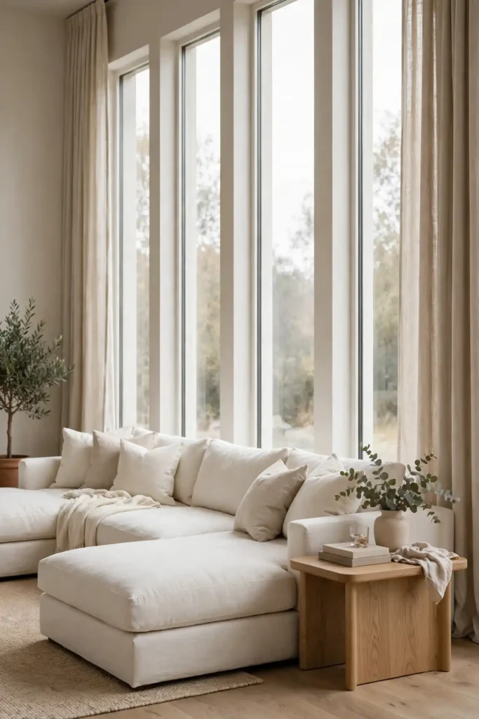 Frame With Curtains