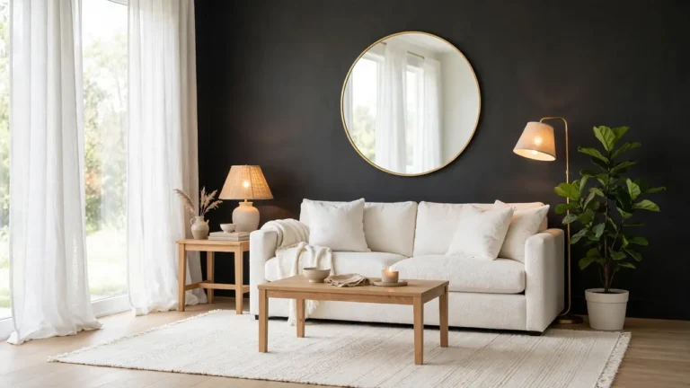 how to brighten a room with dark walls