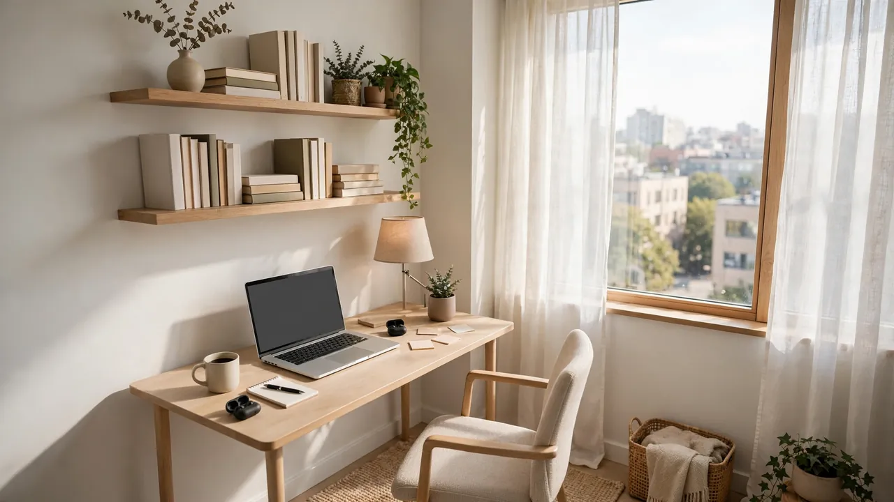 how to create a functional home office in a small space