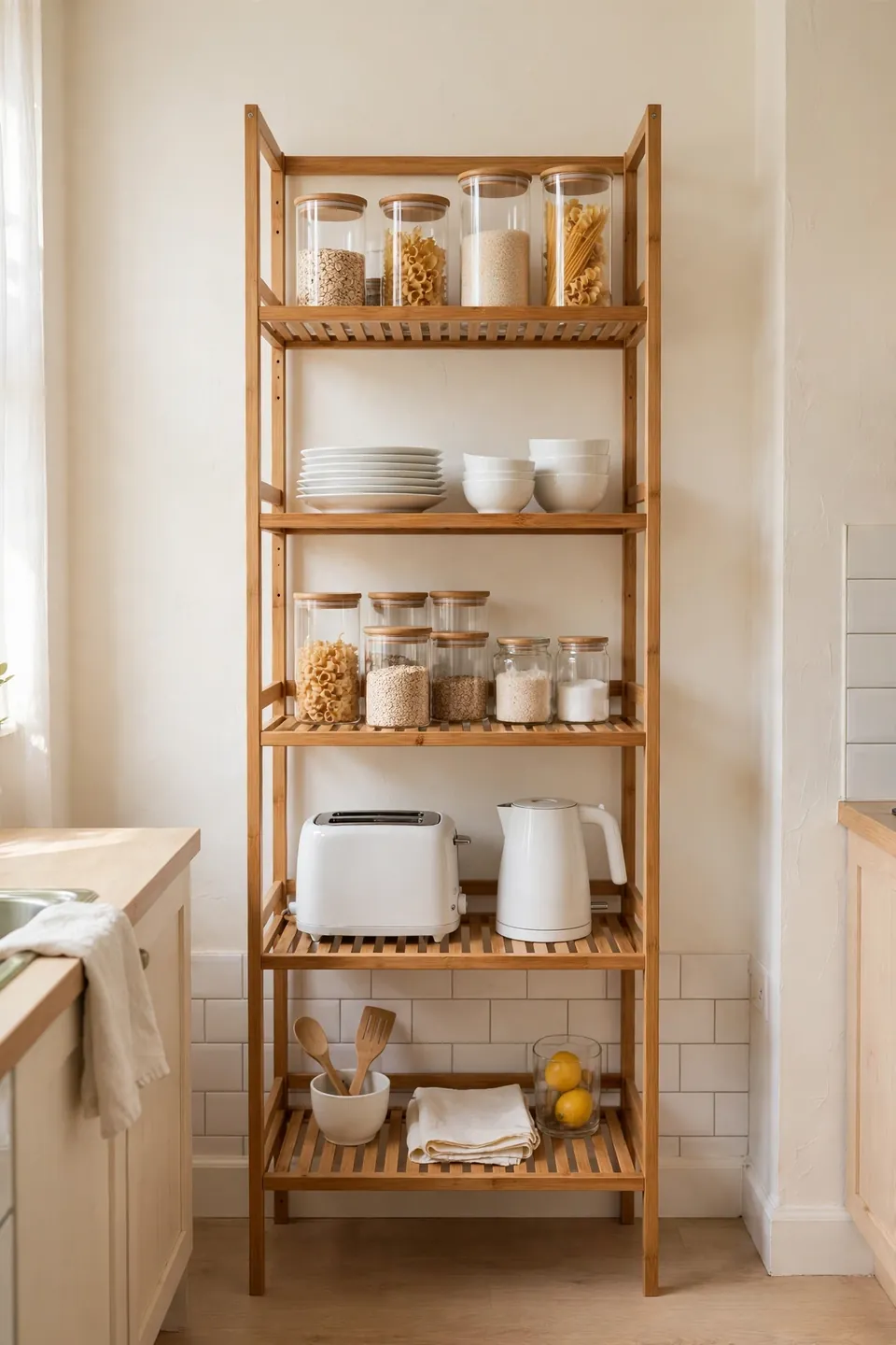 Use Freestanding Shelves