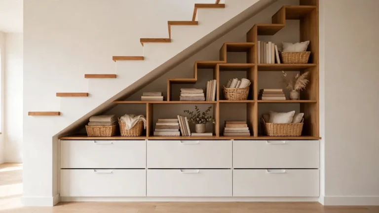 how to create storage under stairs