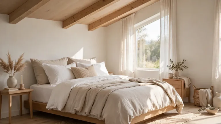 how to decorate a bedroom with sloped ceilings