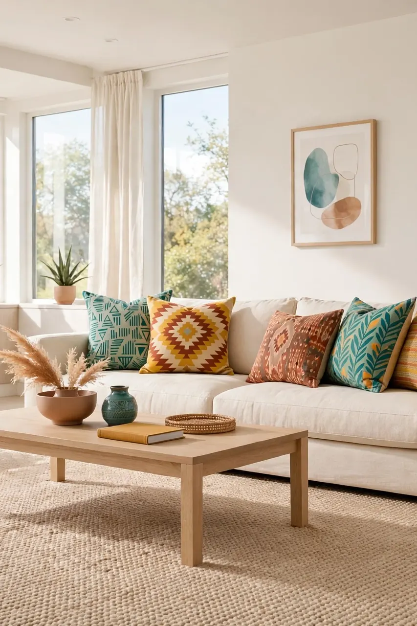 Add Color With Pillows