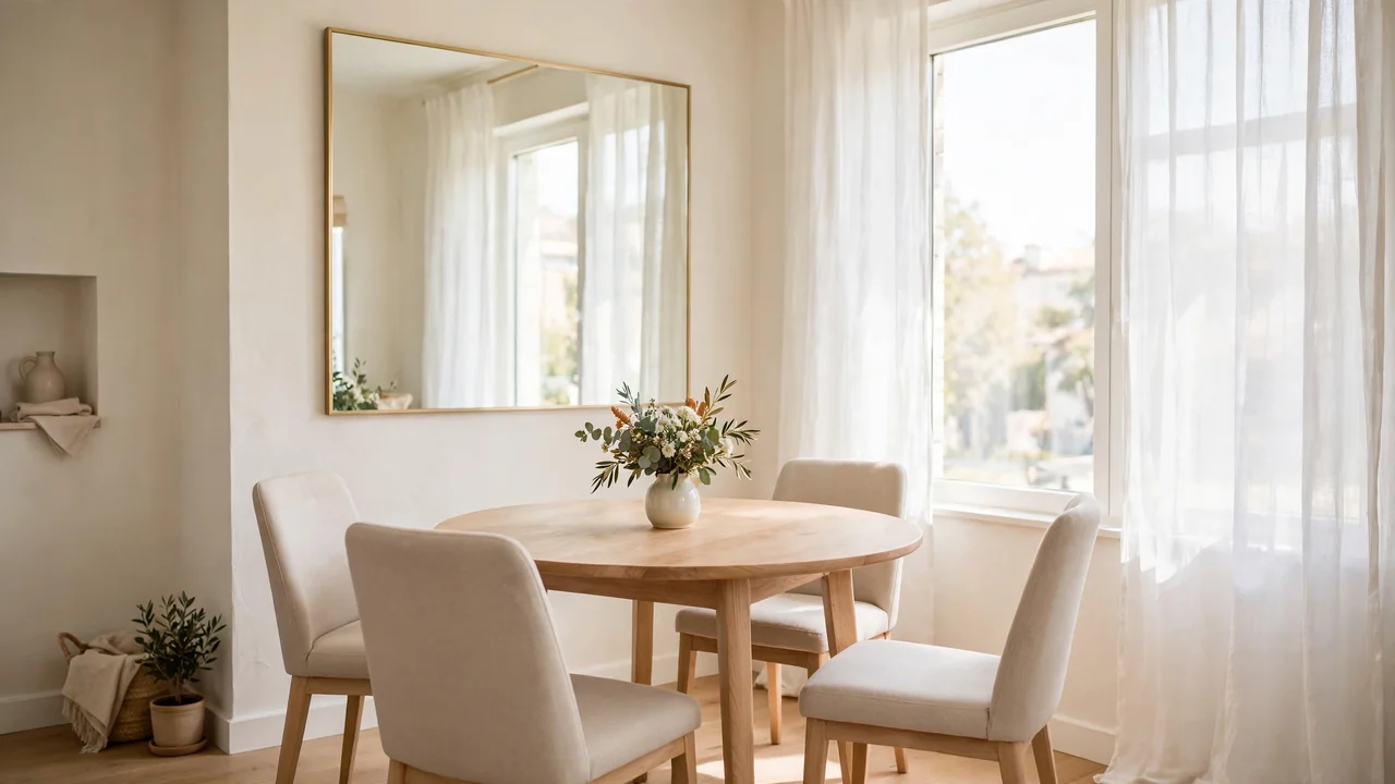 how to decorate a small apartment dining room