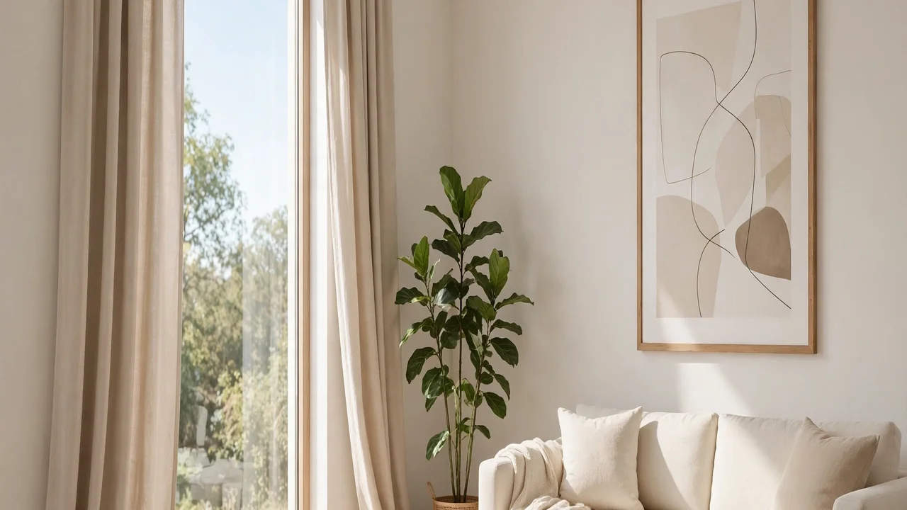 how to decorate a wall with an off-center window