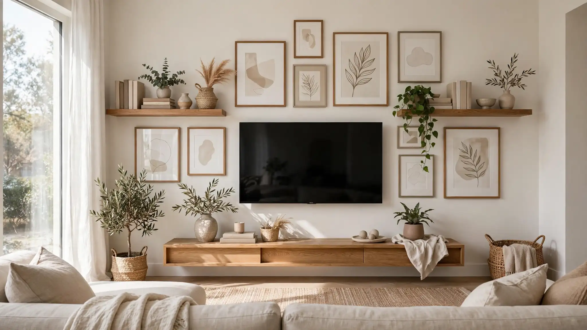 how to decorate around a tv