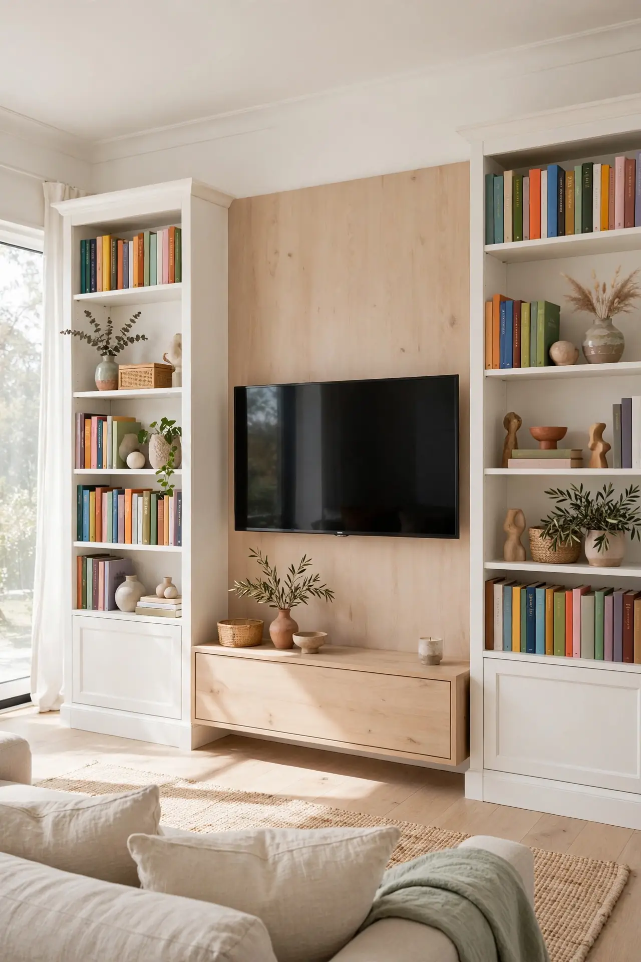 Symmetrical Bookcases