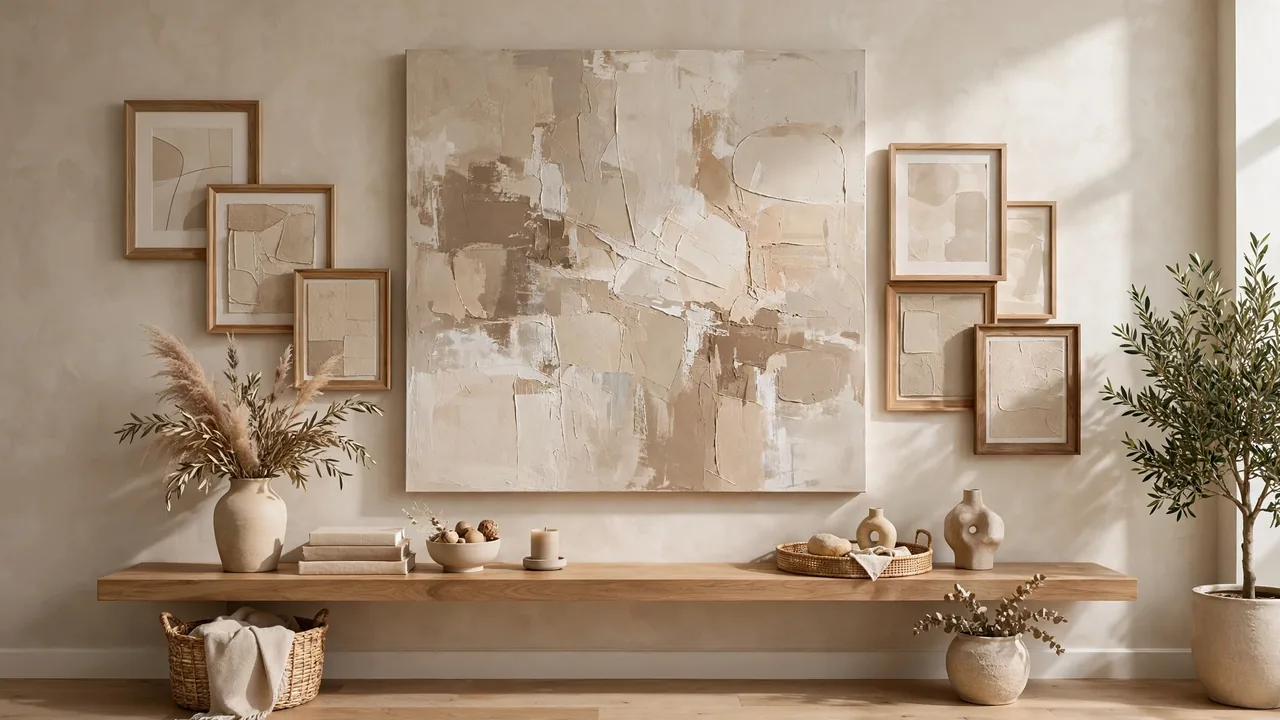 how to decorate large blank walls