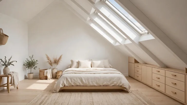 how to decorate rooms with slanted ceilings