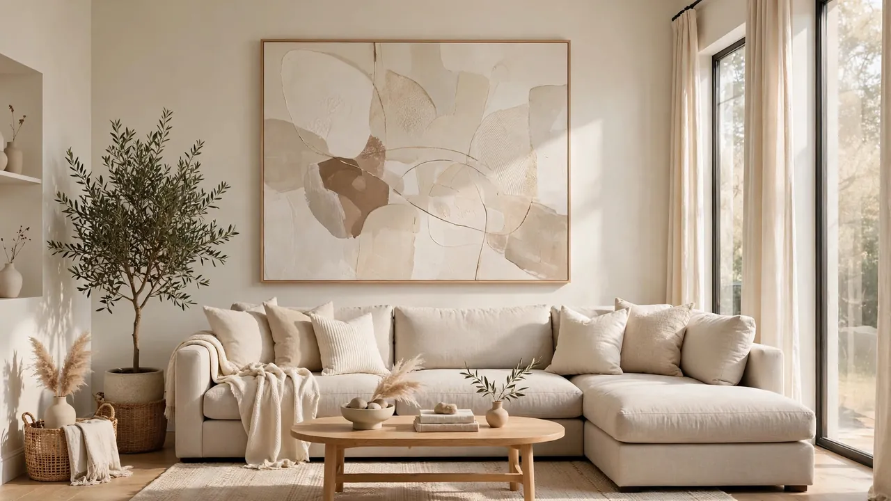 how to decorate walls behind a sectional sofa