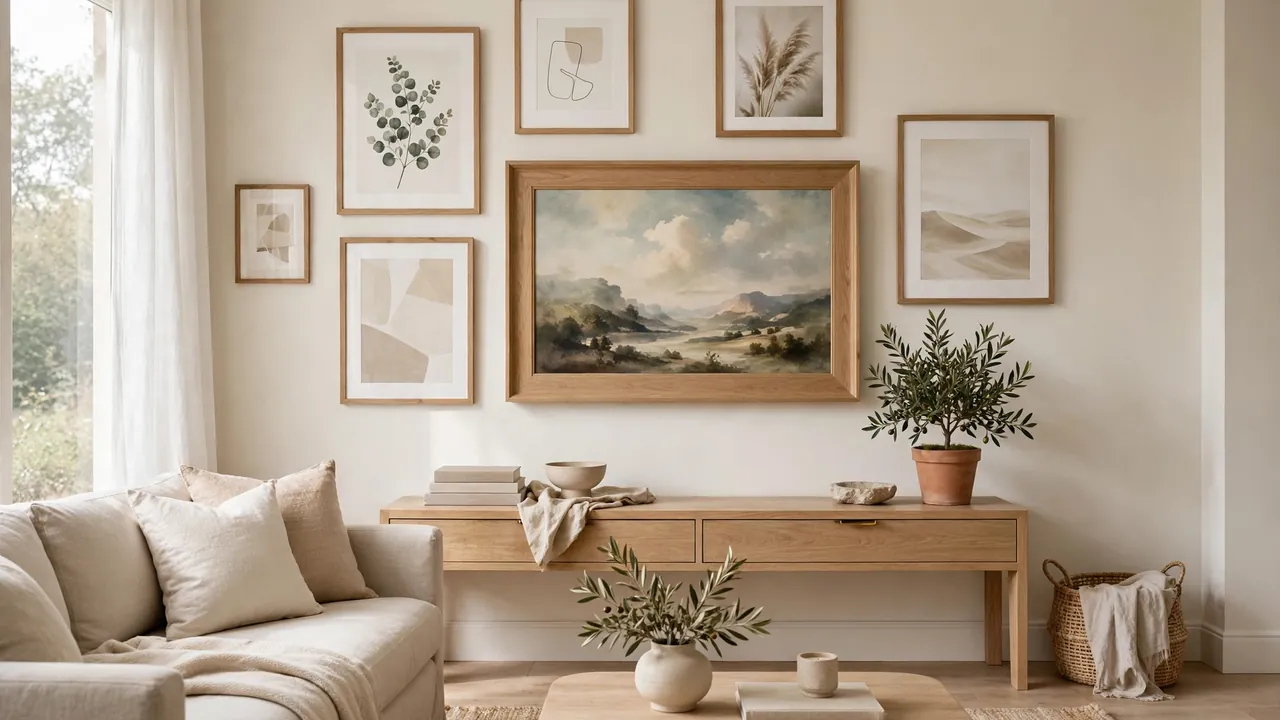 how to hide a tv in living room