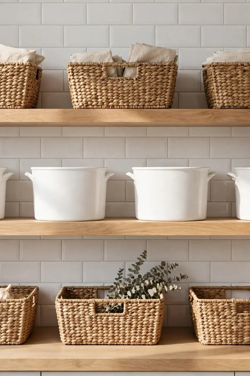 Use Matching Baskets and Bins