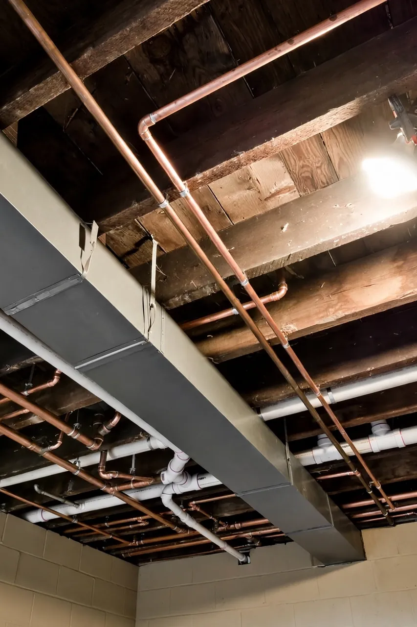 Why Basement Pipes Look Ugly
