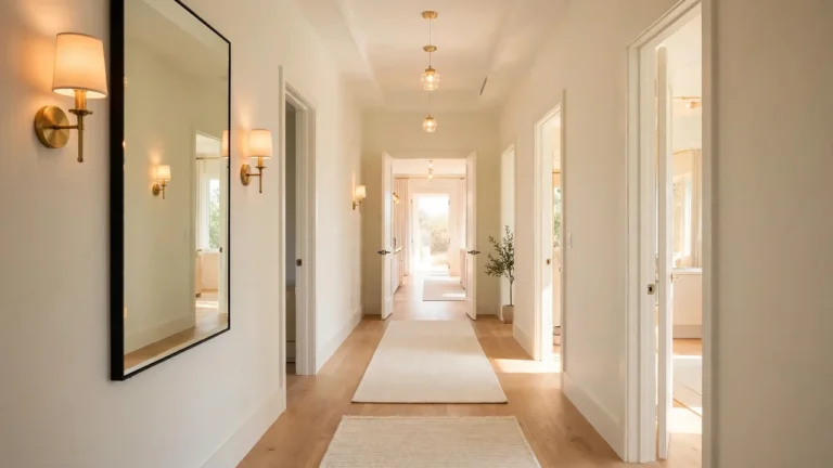 how to make a dark hallway look brighter