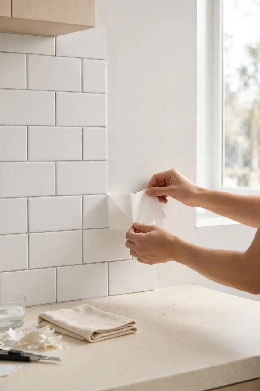Add Peel-and-Stick Backsplash