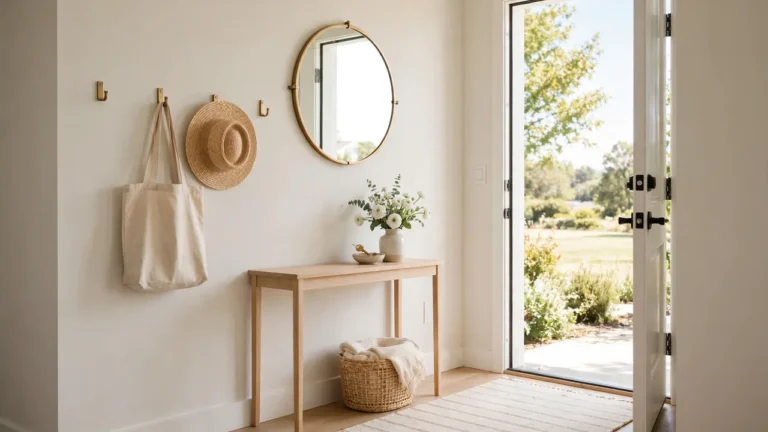 how to make a small entryway more functional