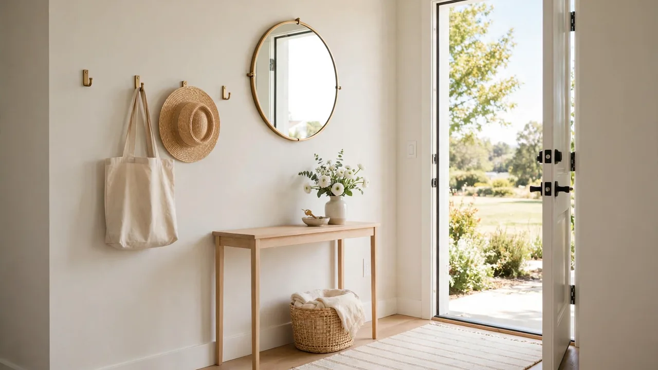 how to make a small entryway more functional