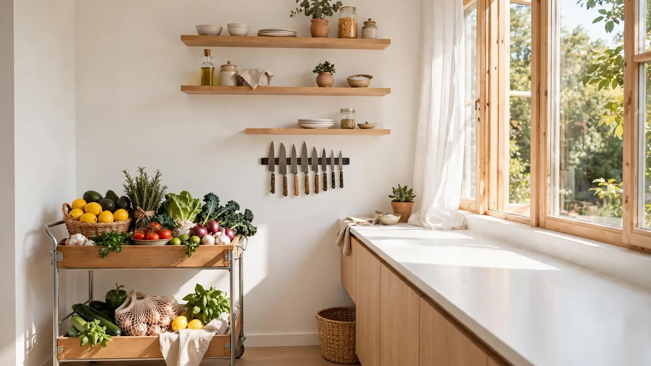 how to maximize space in small kitchens