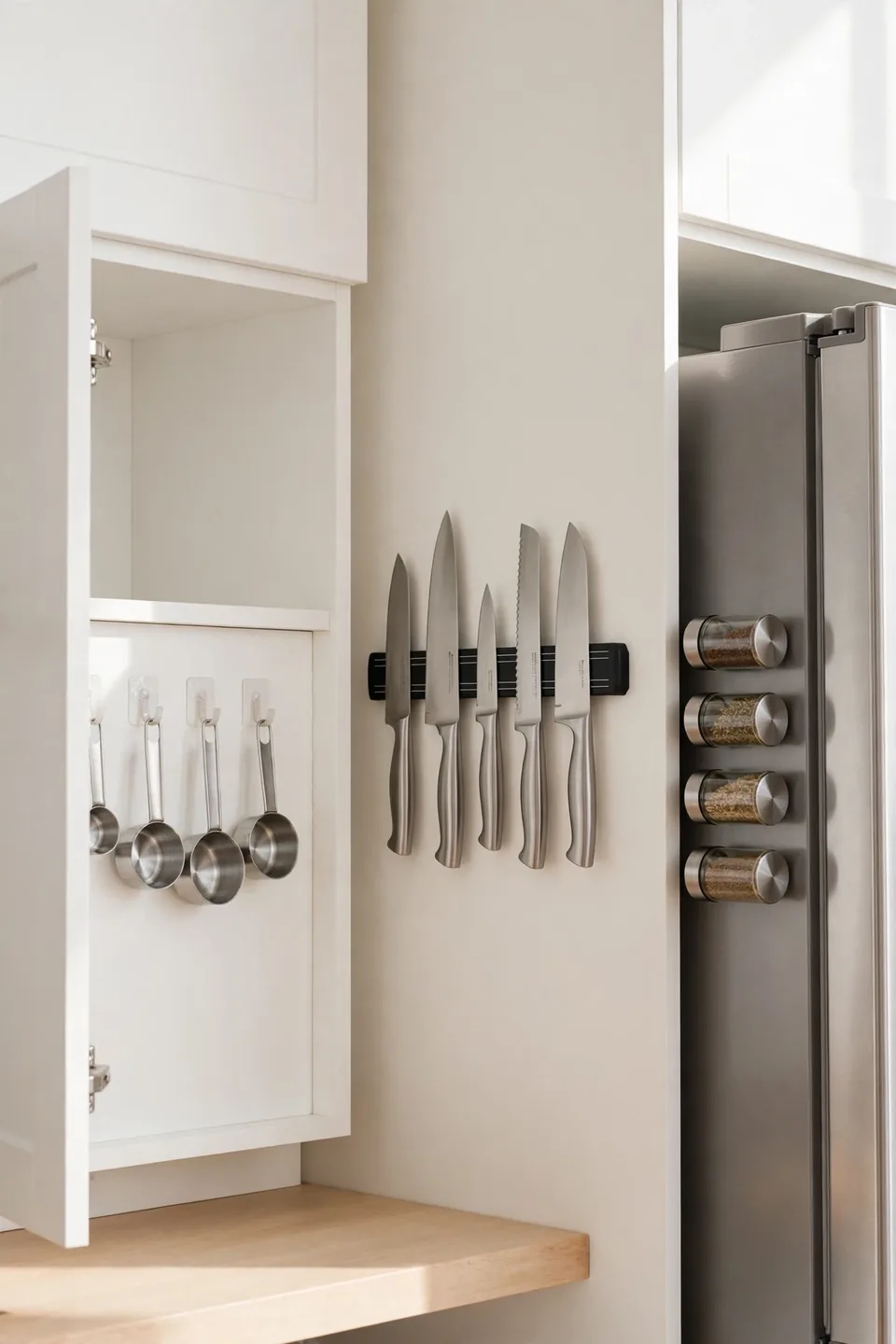 Use Magnetic and Hook Storage