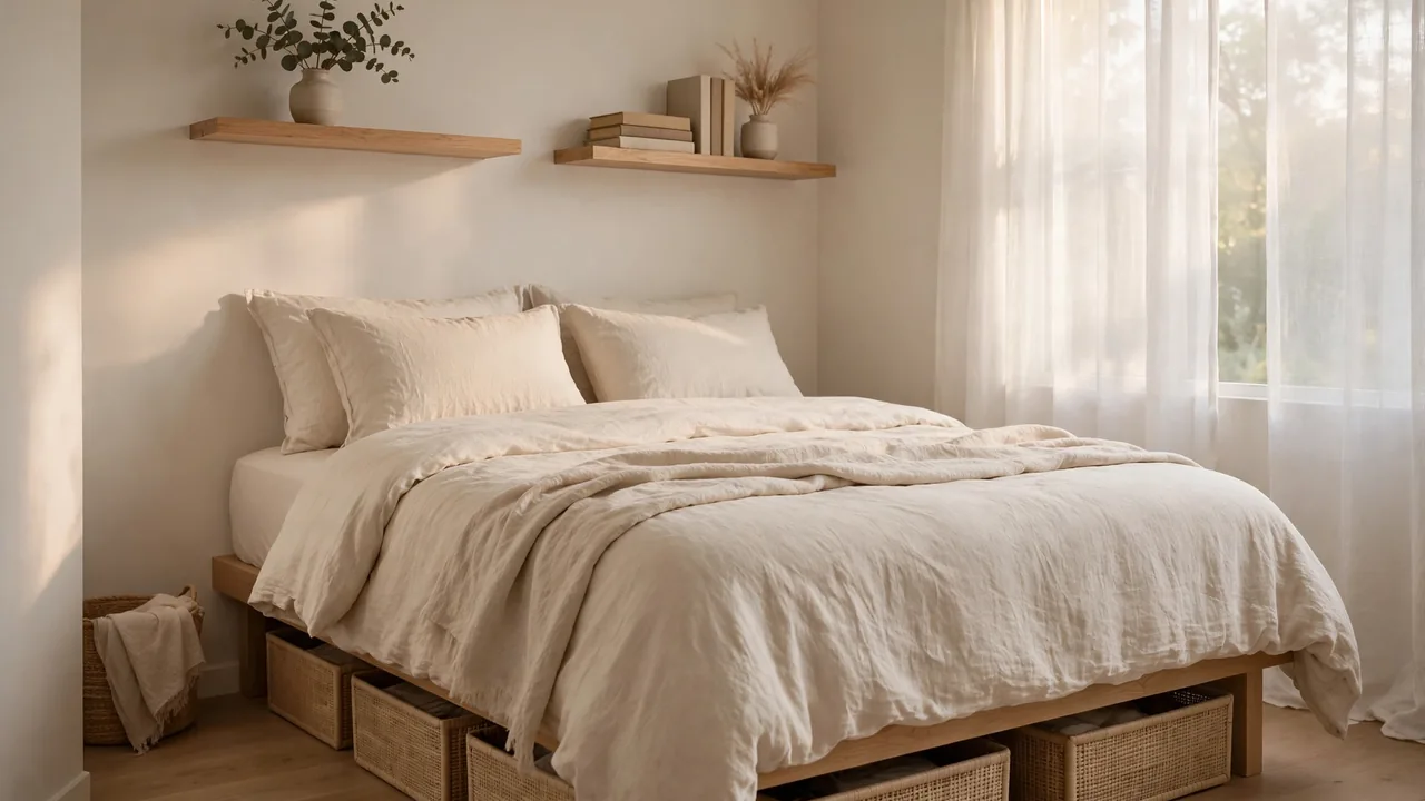 how to maximize storage in a tiny bedroom