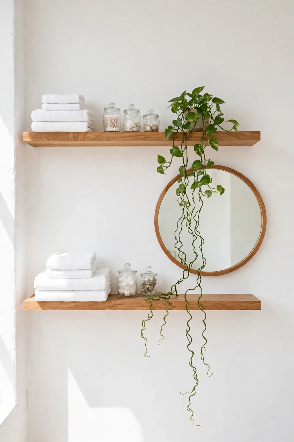 Use Wall-Mounted Shelves