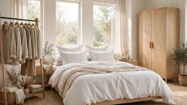 how to organize a bedroom without a closet