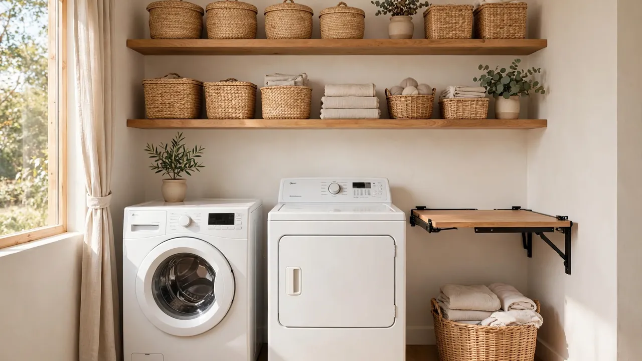 how to organize a small laundry room