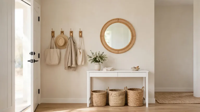 how to organize cluttered entryways