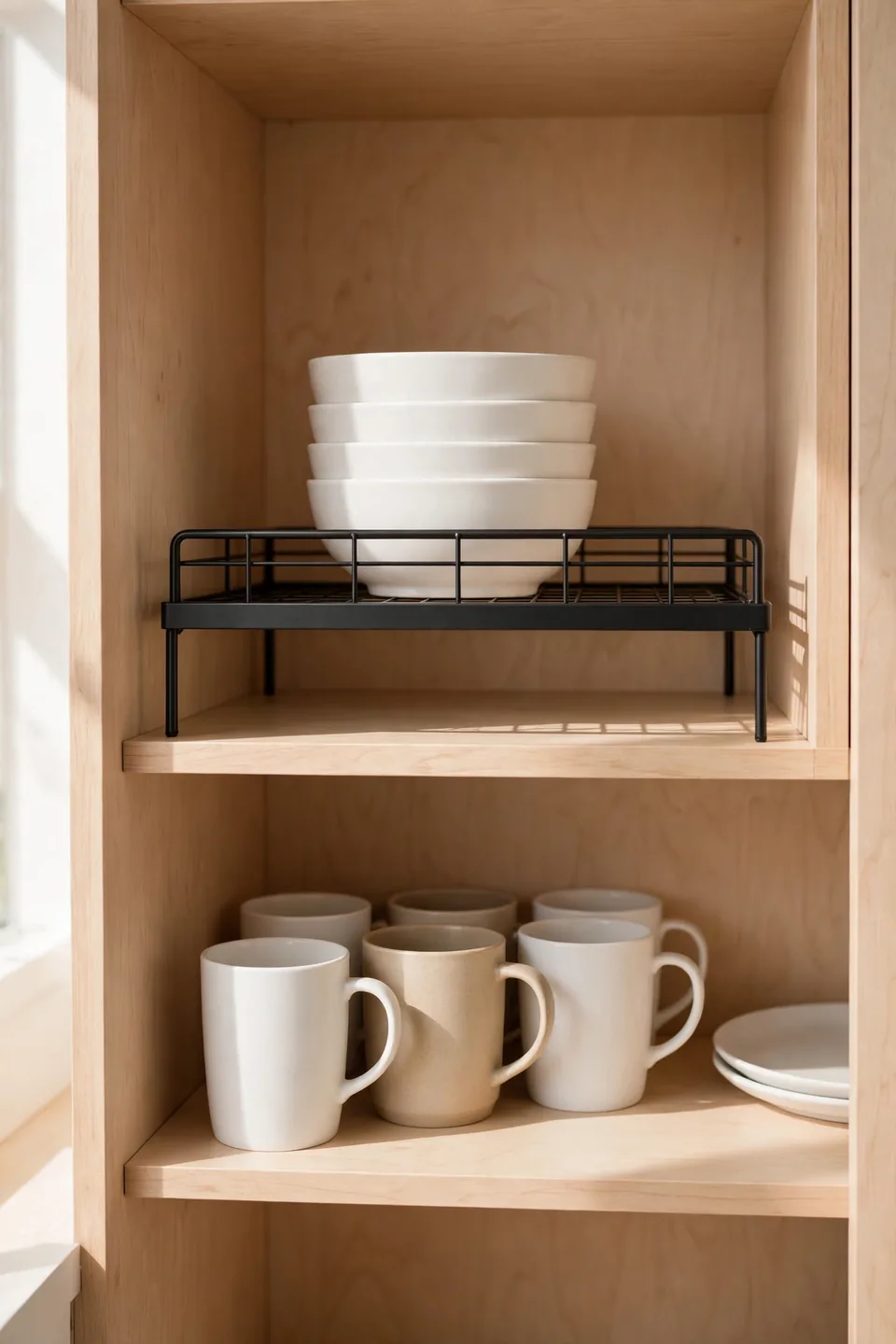 Use Shelf Risers and Stackers