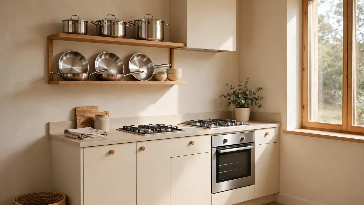 how to organize pots and pans in small cabinets