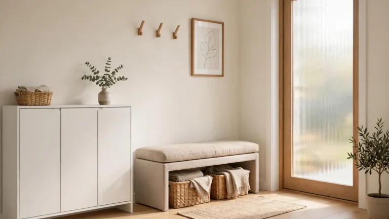 how to store shoes in small entryways