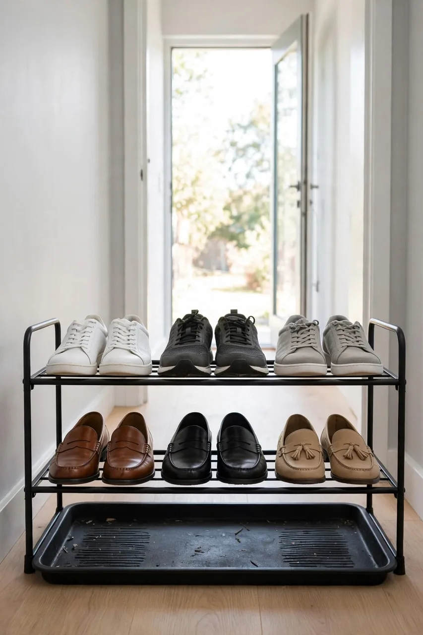 Stack With Tiered Racks