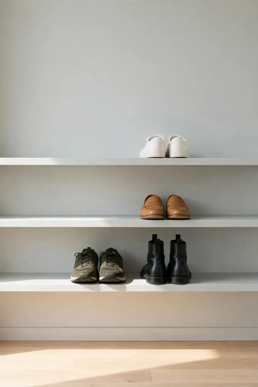 Use Wall-Mounted Shelves