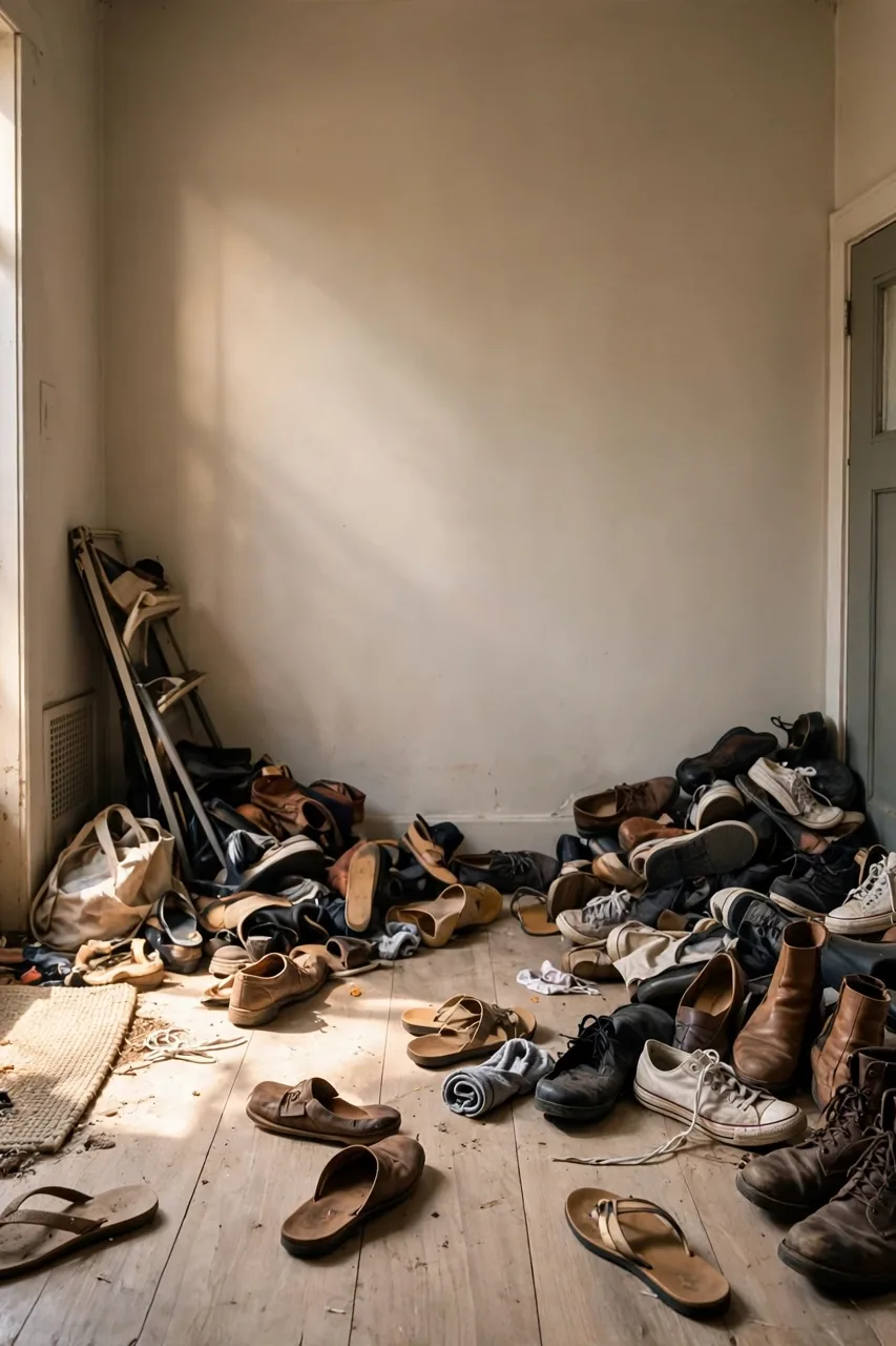 Why Shoes Take Over Small Entryways