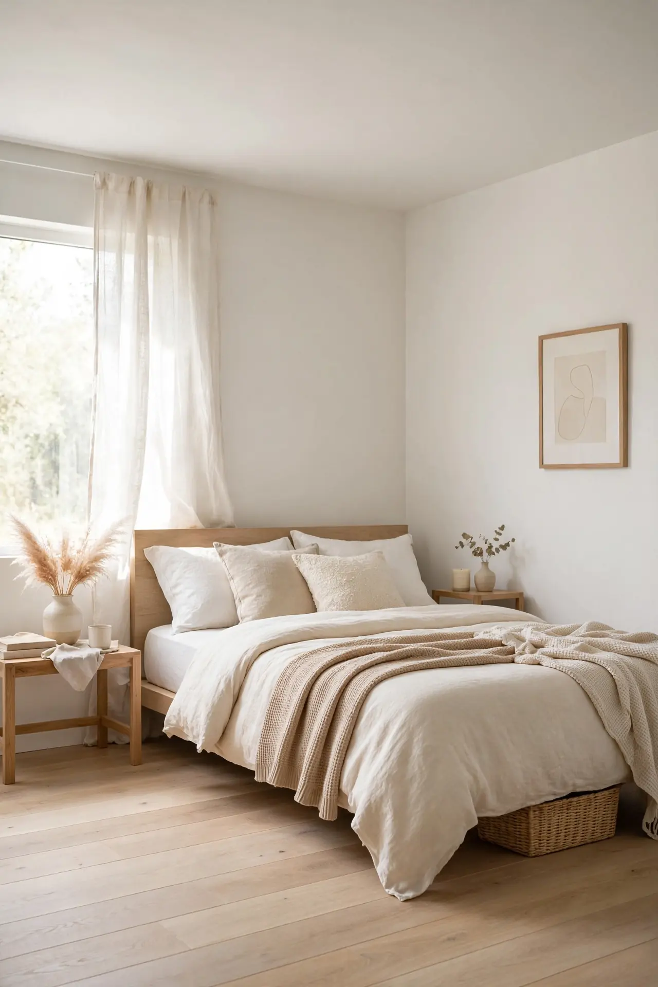 Wide Plank Flooring - low ceiling bedroom design ideas