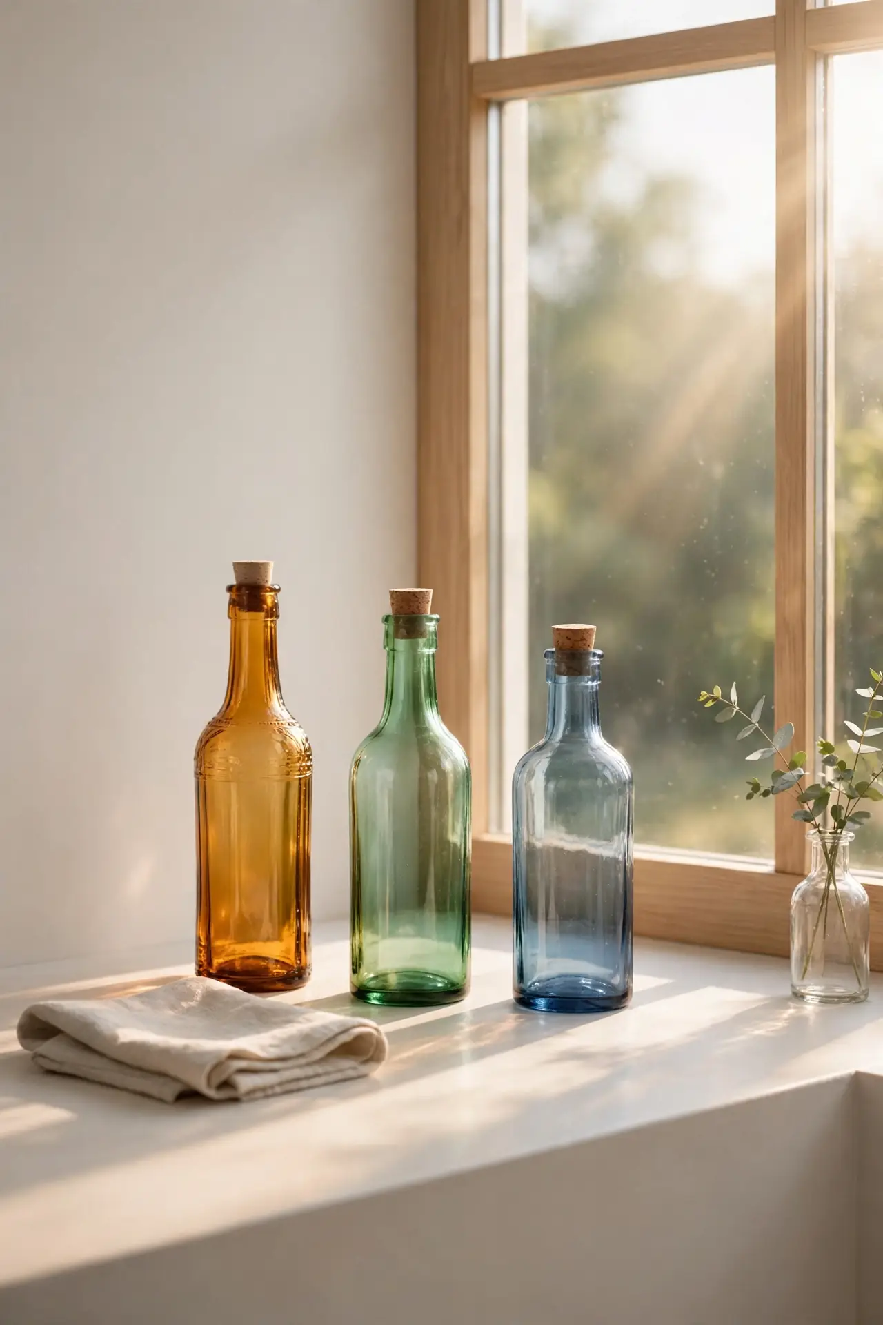 Vintage Bottle Display