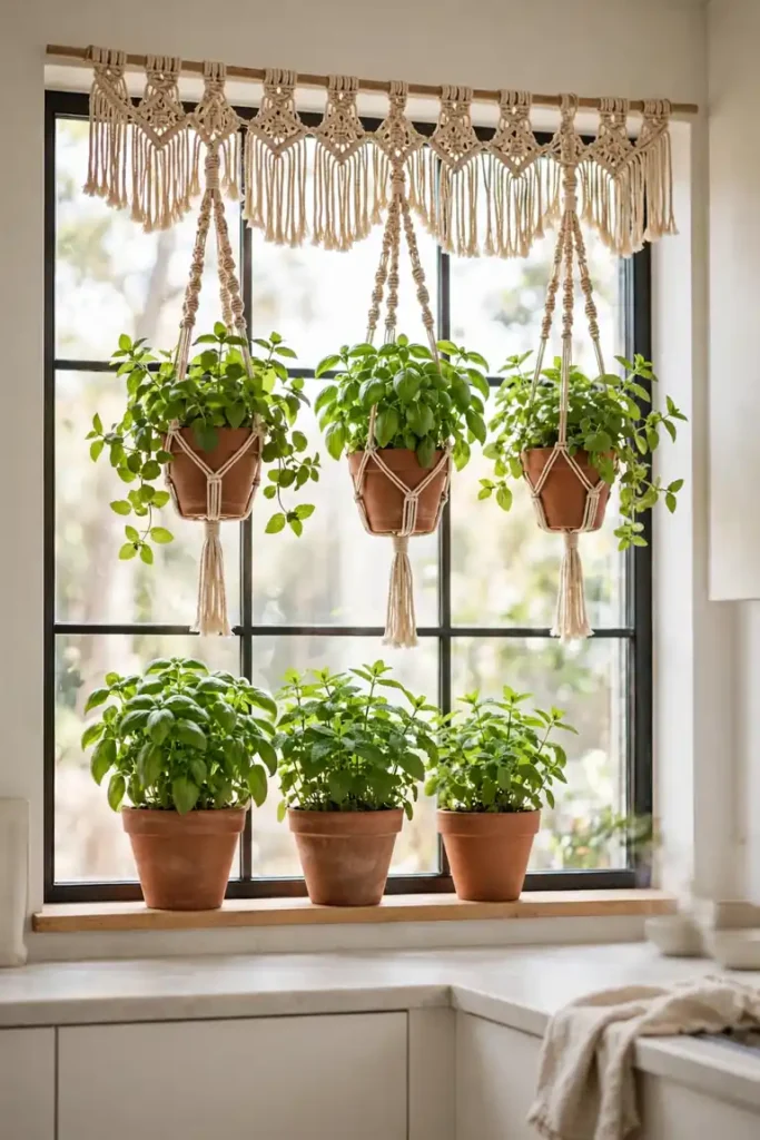 Charming indoor herb garden ideas for kitchen windows