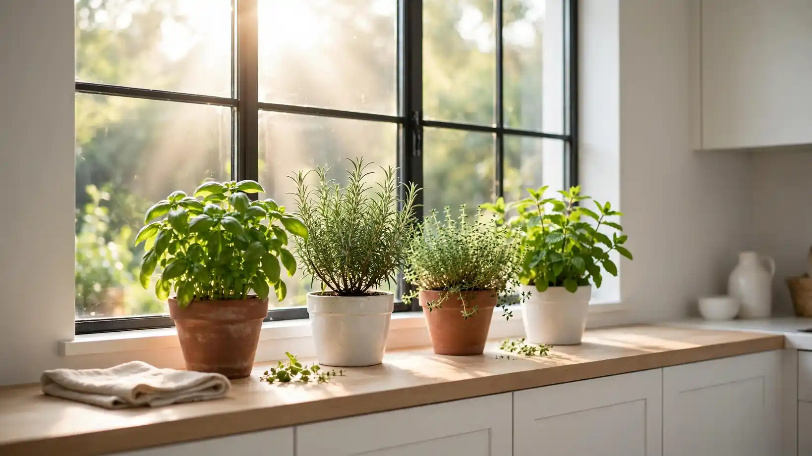 indoor herb garden ideas for kitchen windows