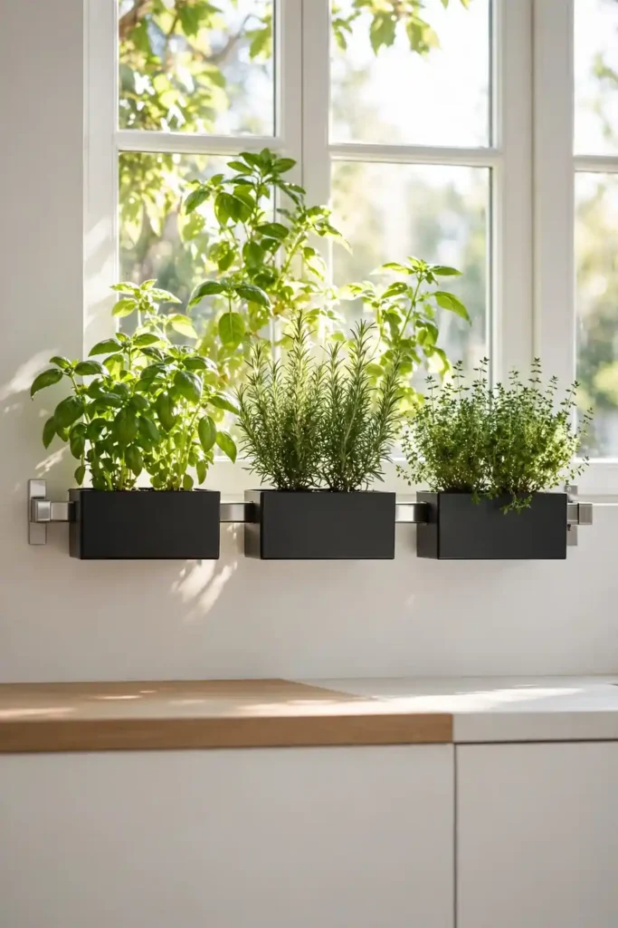 Rail-Mounted Planters