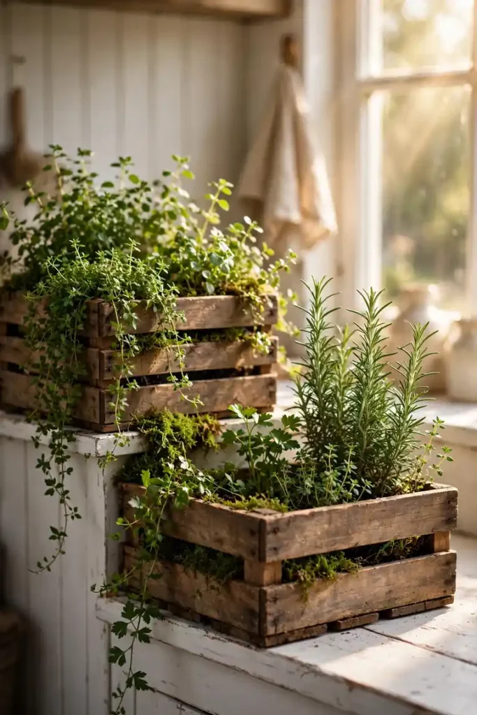 Stacked Wooden Crates