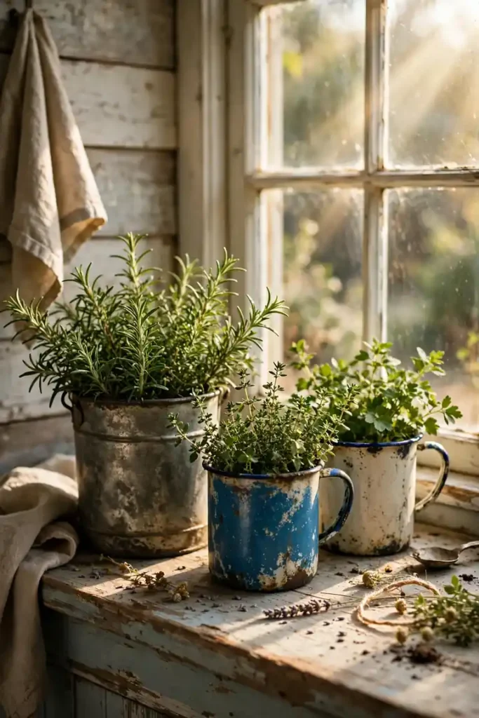 Vintage Tin Pails
