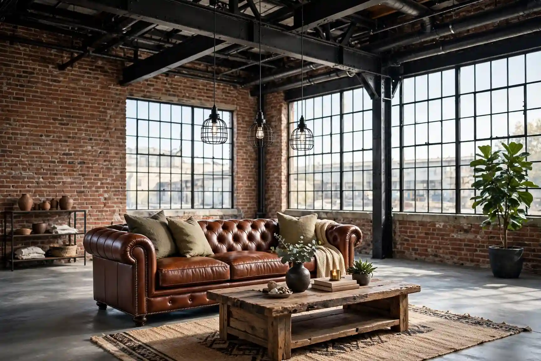 industrial interior design ideas for living rooms