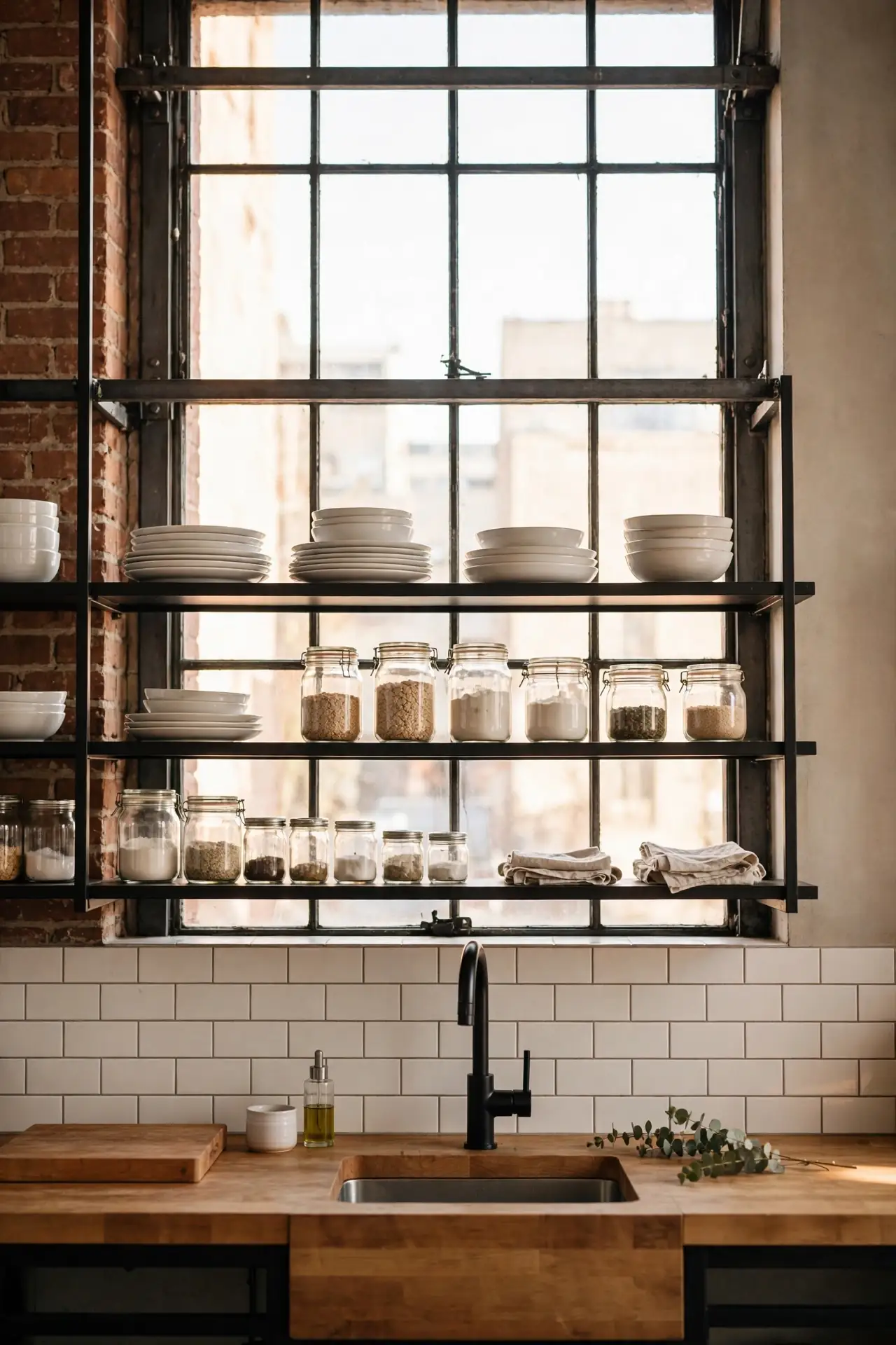 Metal Kitchen Shelves