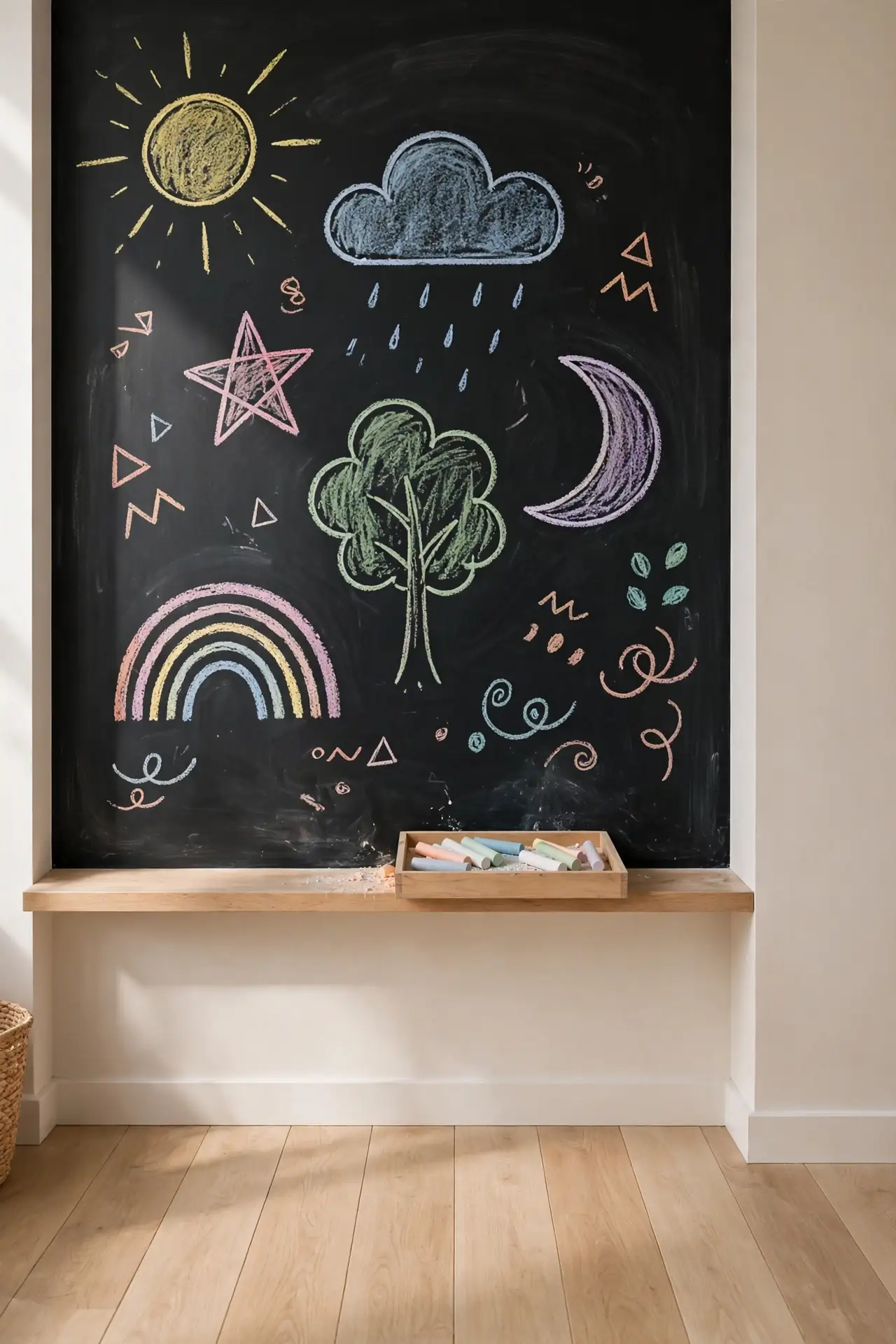 Chalkboard Doodle Wall