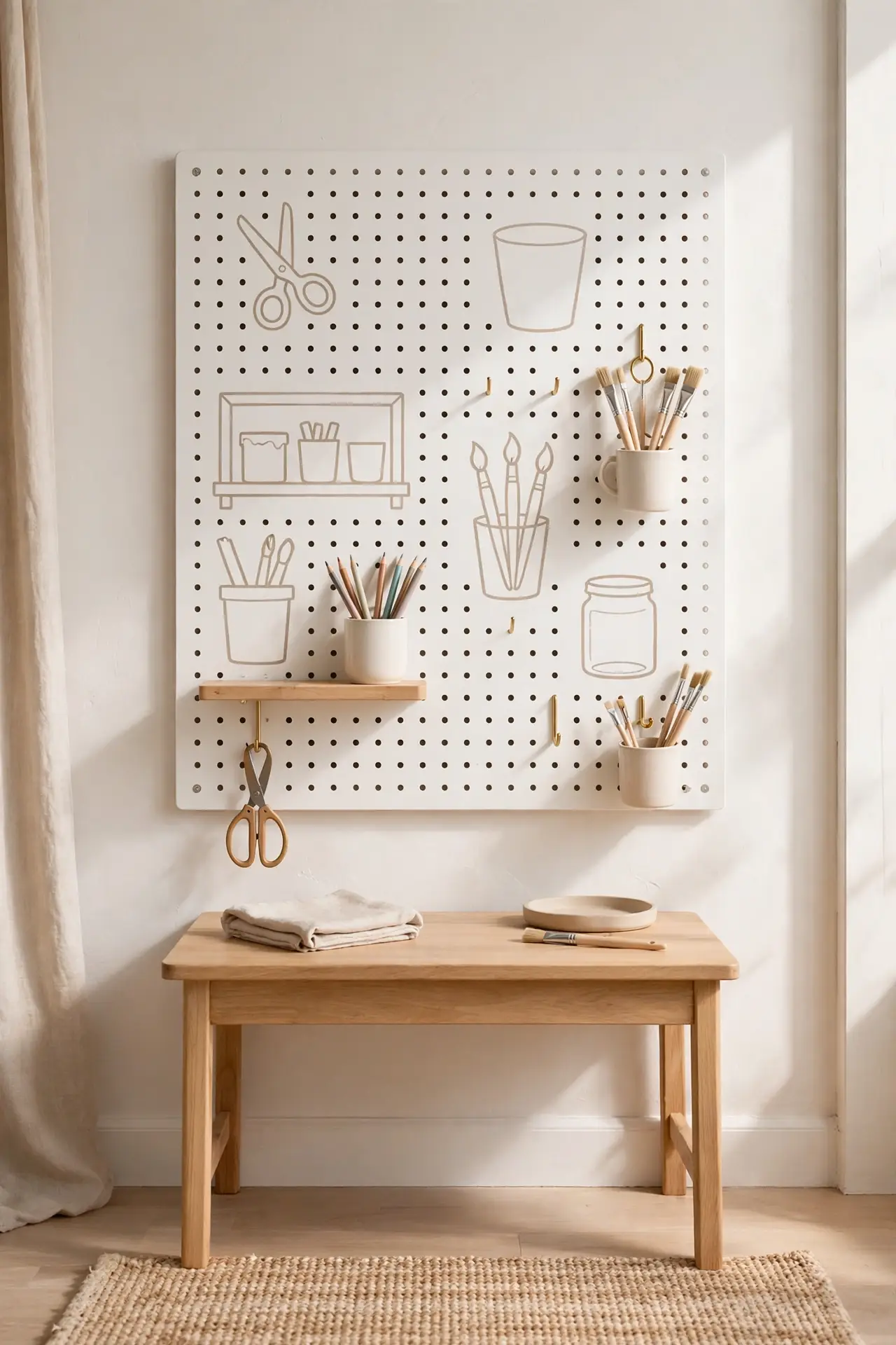 Pegboard Toy Wall