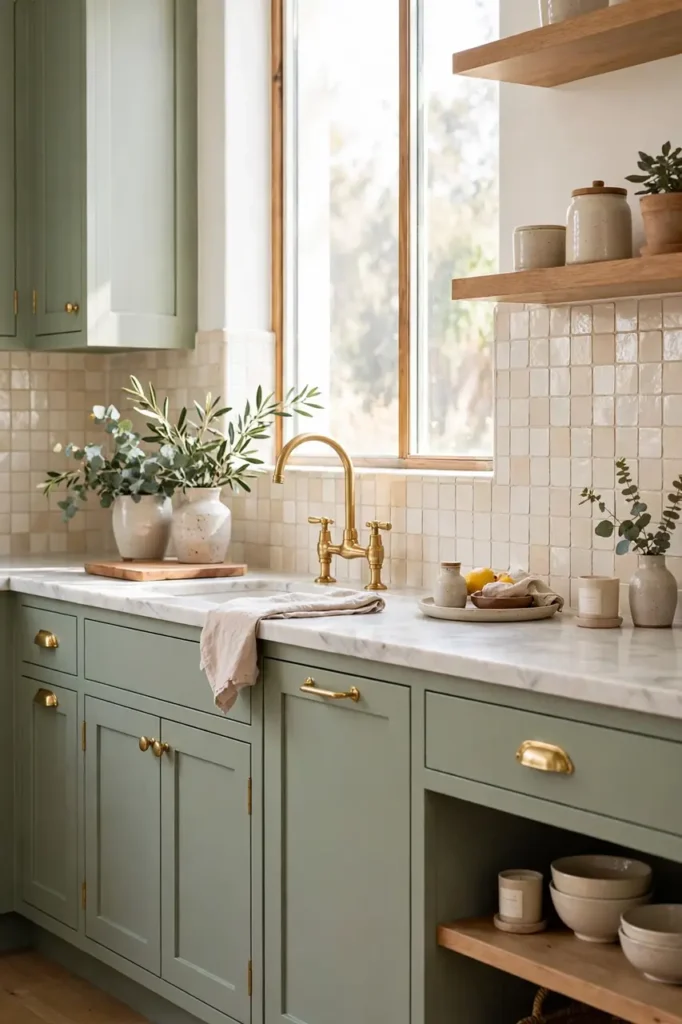 Green Cabinet Pairing