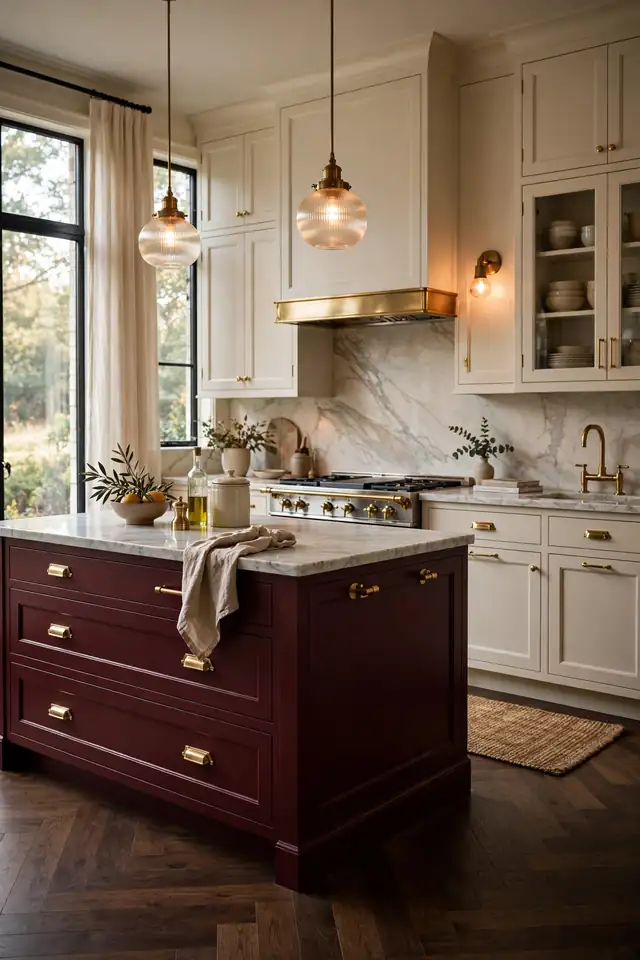 Burgundy Wine Accent