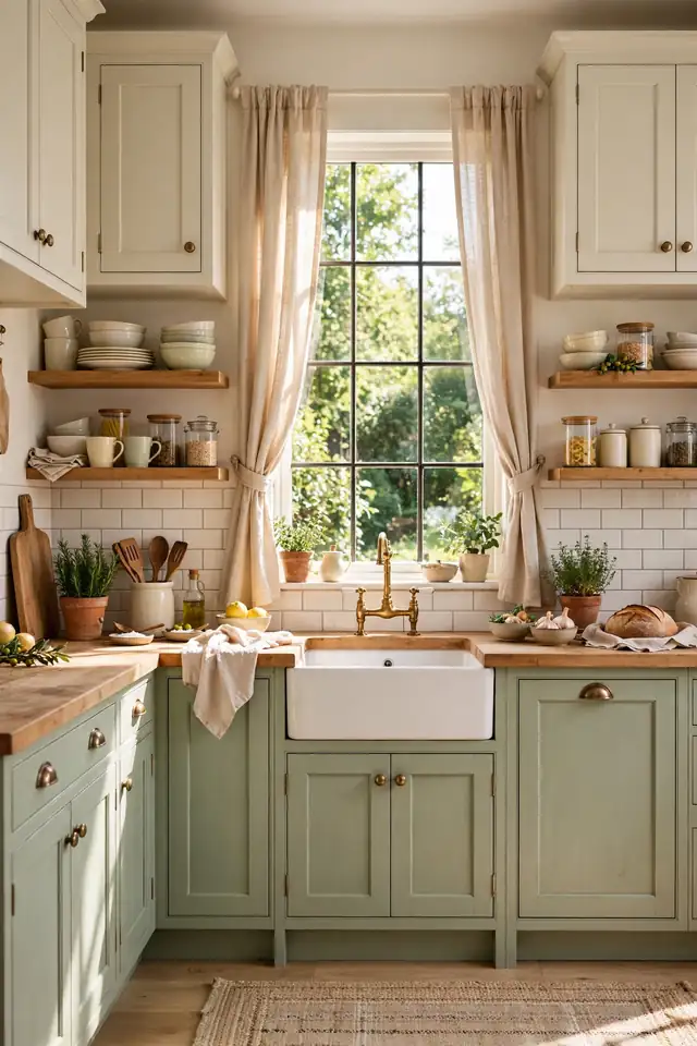 Charming kitchen cabinet colors