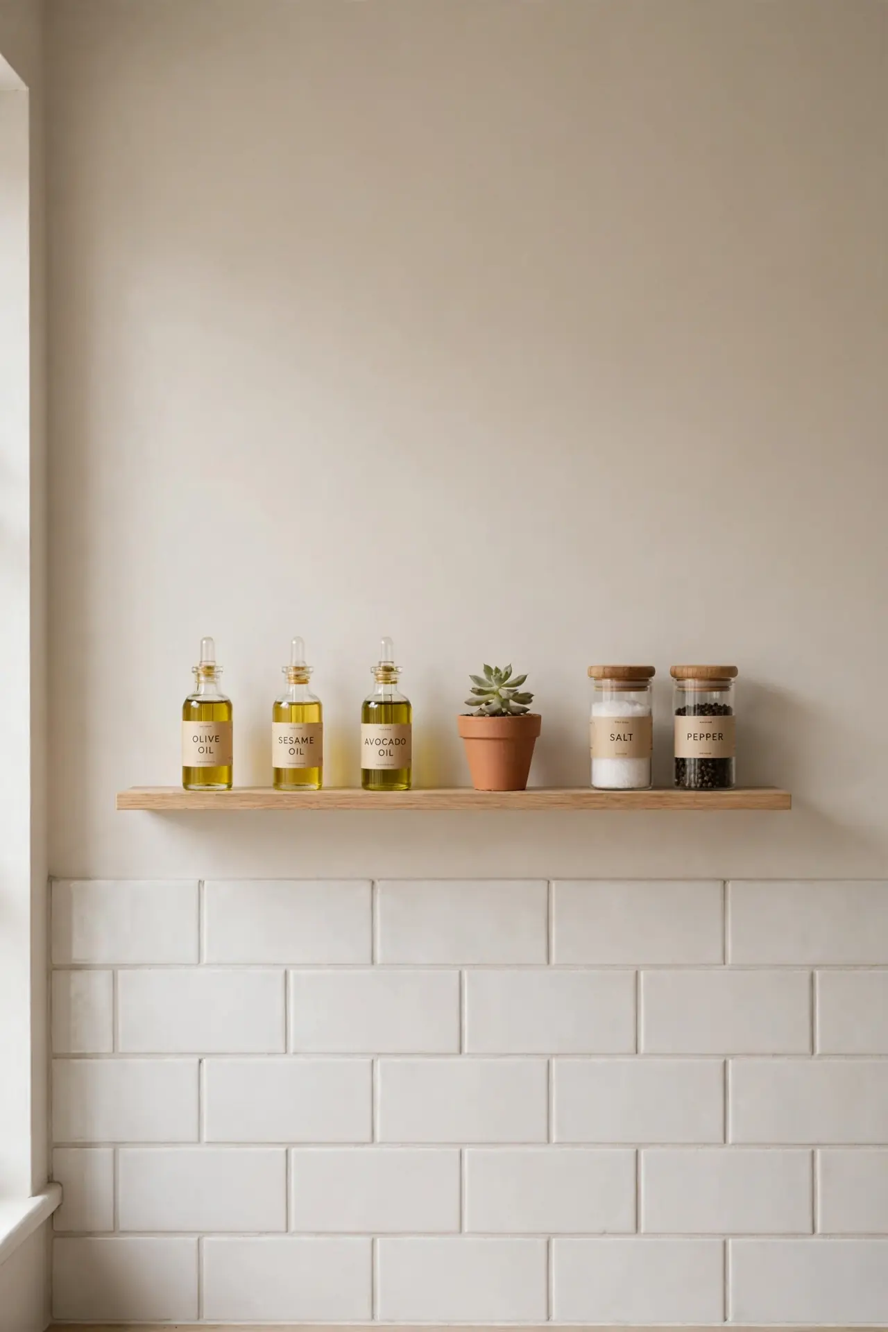 Backsplash Shelf Styling